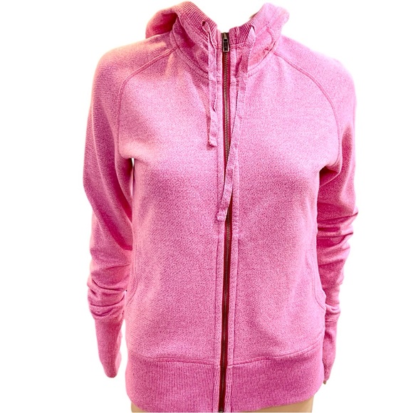 Patagonia Tops - Women’s Pink Patagonia Cloud Stack Full Zip Hoodie Heathered Fleece size medium